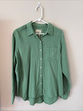 Universal Thread Gauze Button-Down Shirt NWOT